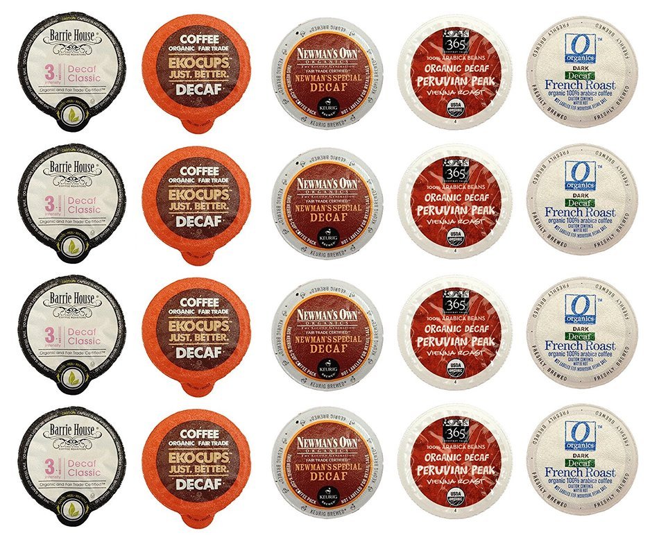 Organic Coffee K-Cups Variety Pack for Keurig Brewers, 20-count. Includes The Curated Pantry Gift Tag N3
