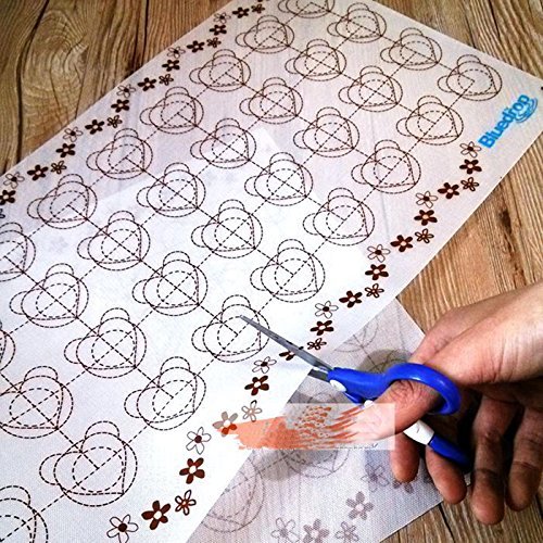 Bluedrop Non-Stick Silicone Baking Mat for Macarons 31.5" X 11.8",You can cut following your require N2