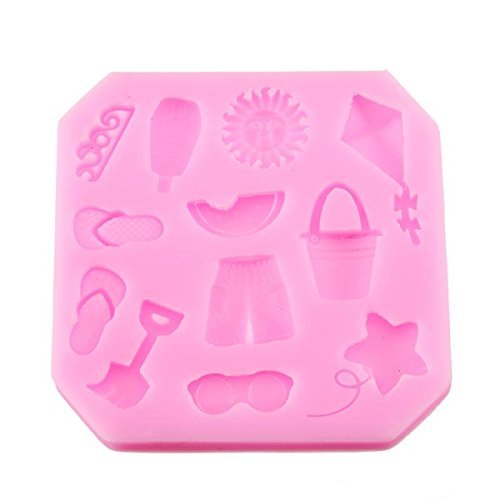 Sunshine Beach Silicone Fondant Cake Mold Decoration N2