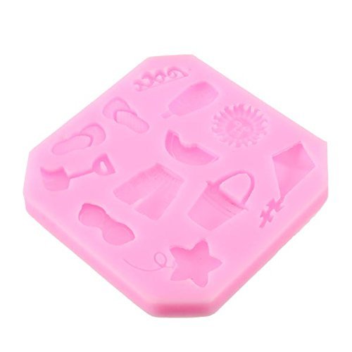 Sunshine Beach Silicone Fondant Cake Mold Decoration N3