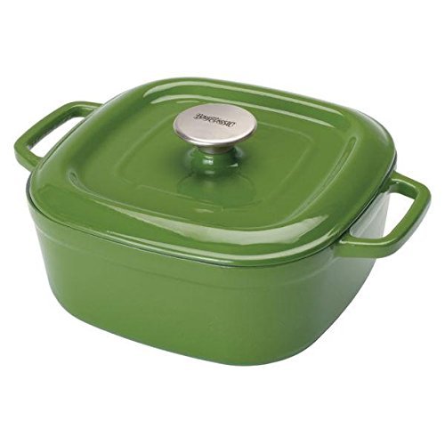 Bayou Classic 7722G Cypress Green 4 Qt Casserole With Lid, Bayou Classic,Enameled Cast Iron