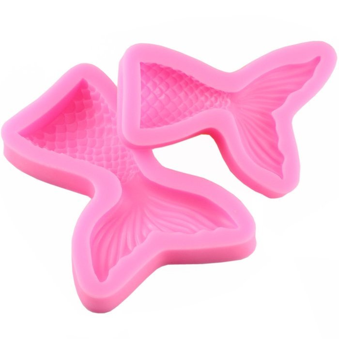 Mujiang Mermaid Tail Silicone Jelly Sugar Chocolate Fondant Molds Large+Small N2