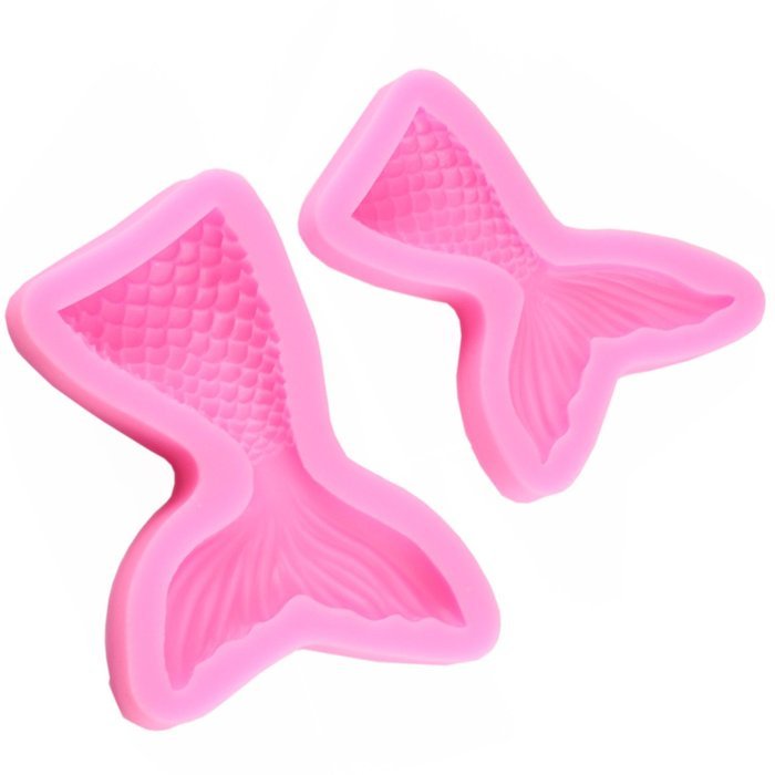 Mujiang Mermaid Tail Silicone Jelly Sugar Chocolate Fondant Molds Large+Small N3