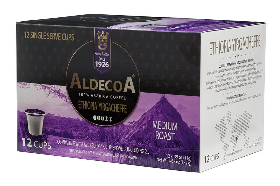 Aldecoa K-Cup Coffee, Costa Rica, 12 Count N12