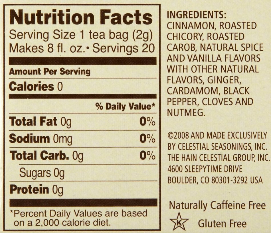 Celestial Seasonings Bengal Spice Herb Tea Bags, 20 ct, 2 pk N2
