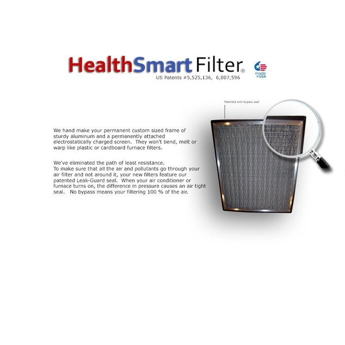 HealthSmart 19 1/4 x 23 1/4 AC filter / Furnace filter with (1) BioSponge Plus Replacement N3