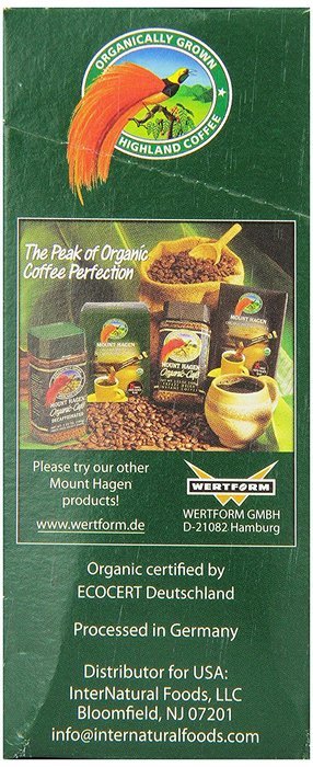 Mount Hagen Organic Instant Decaffeinated Coffee, 25-Count Single Serve Sticks (Pack of 4) N8