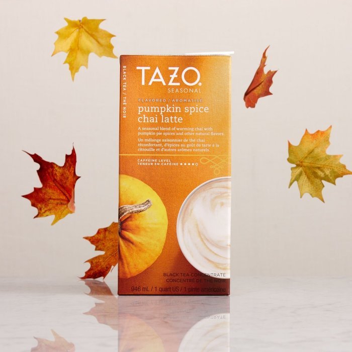 Pumpkin Spice Chai Tea Latte Concentrate - 32 Ounce Boxes - Pack Of 2