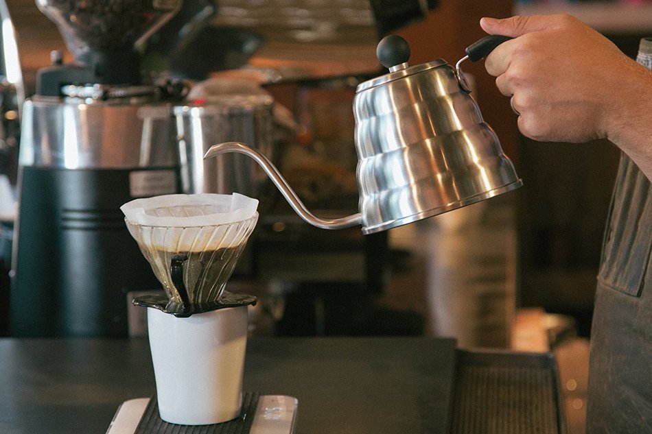 Pour Over Coffee Drip Kettle. Premium Stainless Steel Gooseneck Tea Kettle By Simple Kitchen Products. N6