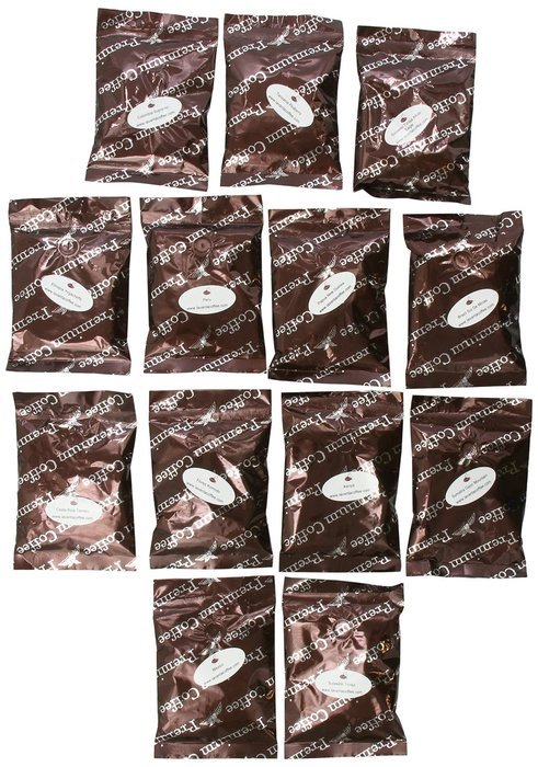 A Taste Around The World Fresh Roasted Coffee Sampler Pack 13 2oz bags (Whole Bean)