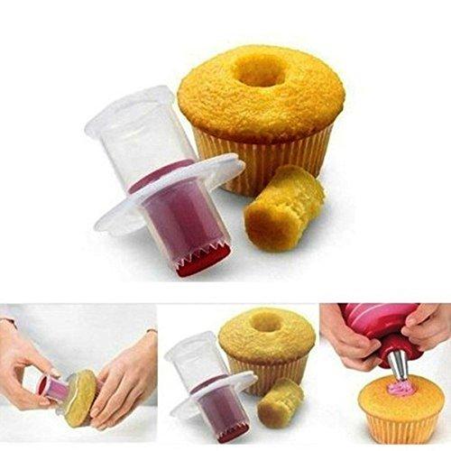 "Cupcake Plunger Cutter Creative DIY Cake Corer Decorating Divider" shopping N7