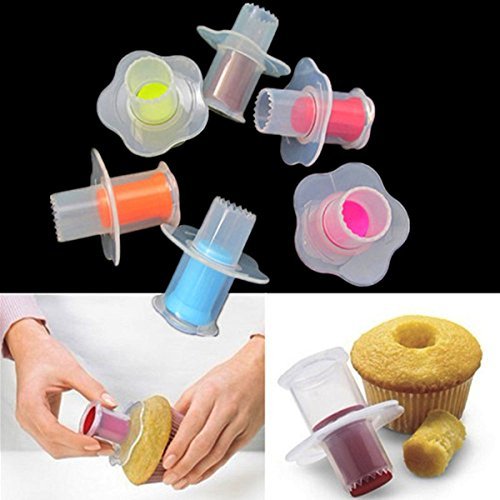 "Cupcake Plunger Cutter Creative DIY Cake Corer Decorating Divider" shopping N8