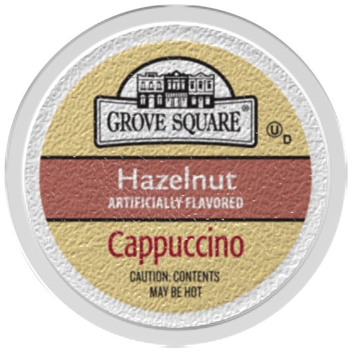 Grove Square Cappuccino, Hazelnut, 12 Single Serve Cups (Pack of 3) N2