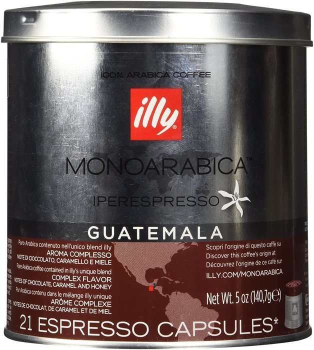 Illy iperEspresso MonoArabica Guatemala Capsules Medium-bodied Coffee, 21-Count Capsules
