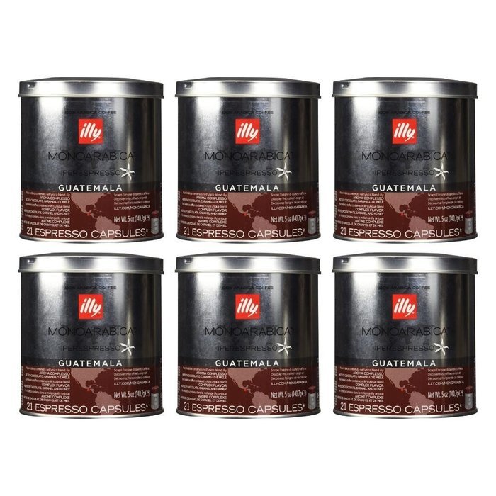 Illy iperEspresso MonoArabica Guatemala Capsules Medium-bodied Coffee, 21-Count Capsules N5