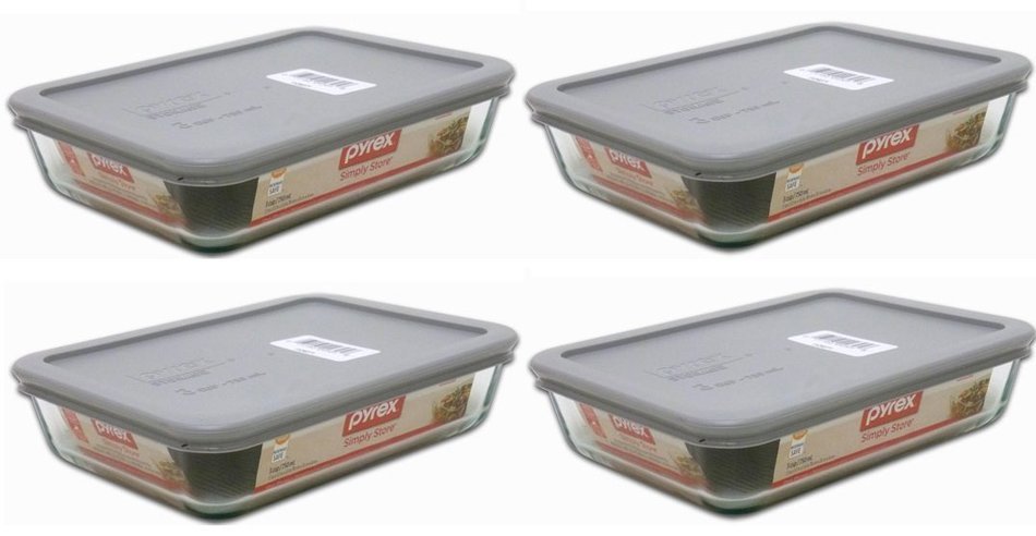 Pyrex Baking Dish With Lid 11 CUP (Pack of 2) N7