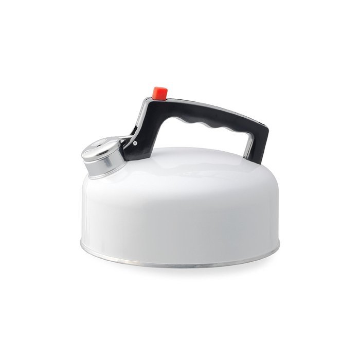 Kamenstein Whistle Tea Kettle (Stainless Steel, 2-Quart, Red) N4