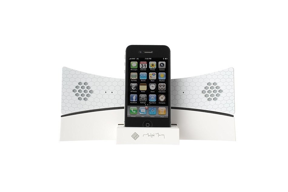 Native Union Honeycomb Bluetooth Speaker and Handset - MM04I-WWT-ST - White N2