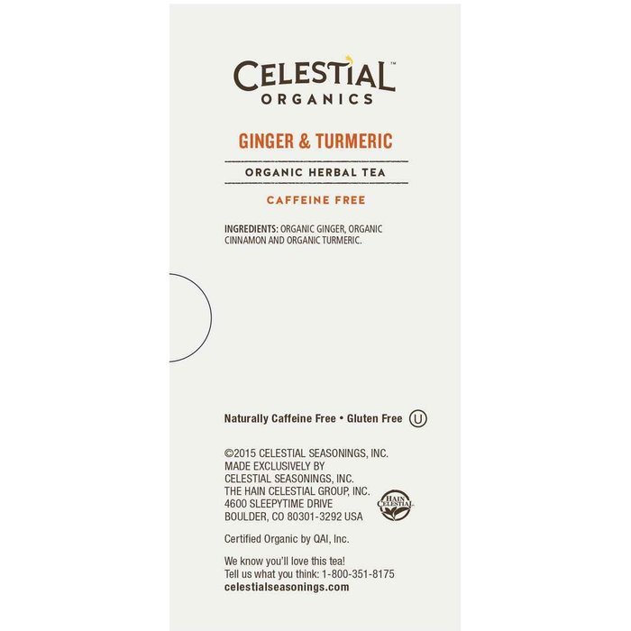 Celestial Organics Herbal Tea, Digestion, 20 Count (Pack of 6) N11