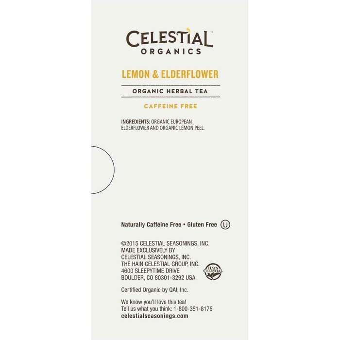 Celestial Organics Herbal Tea, Digestion, 20 Count (Pack of 6) N38