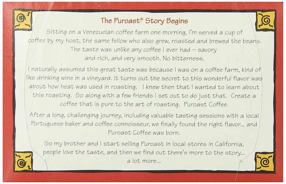 Puroast Low Acid Coffee French Roast Single Serve, 2.0 Keurig Compatible, 4.65 Ounce N4