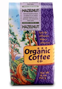 The Organic Coffee Company, Hazelnut - 12 oz. Whole Bean