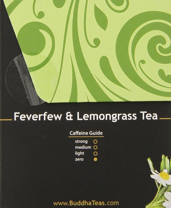 Buddha Teas Feverfew & Lemongrass Tea, 18 Count (Pack of 6) N3
