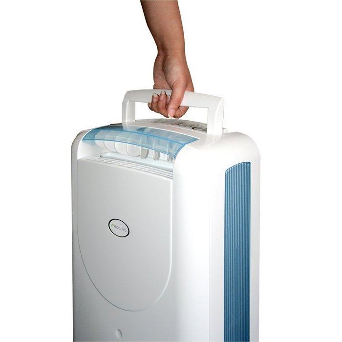 EcoSeb DD122EA-CLASSIC Desiccant Dehumidifier with Ionizer, 15-Pint, White, 120V N5