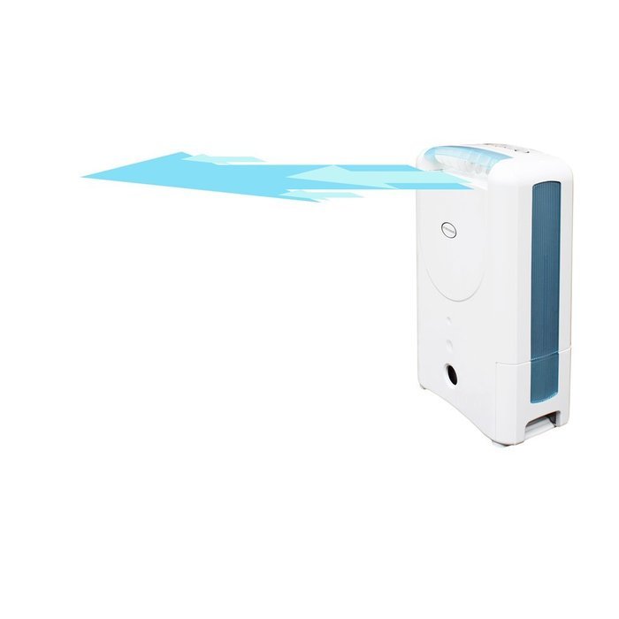 EcoSeb DD122EA-CLASSIC Desiccant Dehumidifier with Ionizer, 15-Pint, White, 120V N8