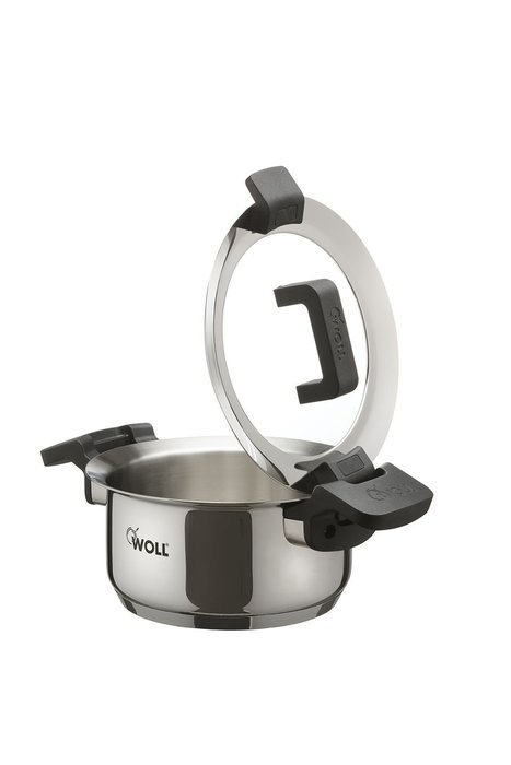 Woll 16cm Stainless Steel Casserole Dish With Glass Lid N2