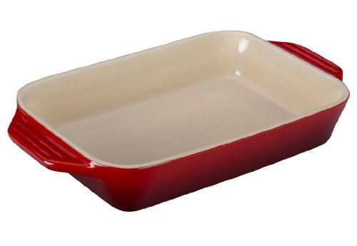 Le Creuset Stoneware Rectangular Dish, 10.5 by 7-Inch, Caribbean N5