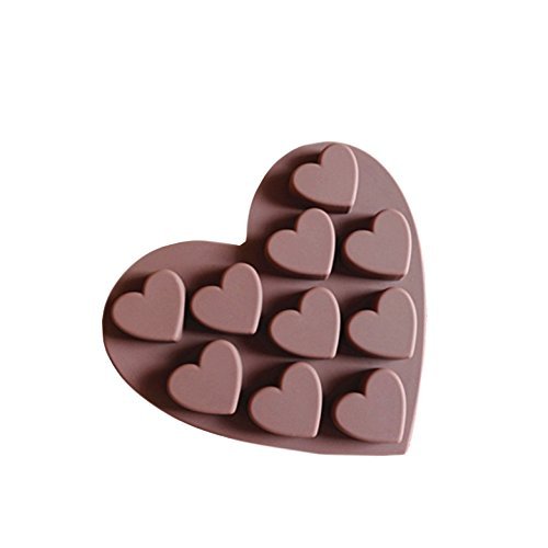 Pack of 2 Love Heart Silicone Cake Mold Pan 6.1"x0.59" Color At Random