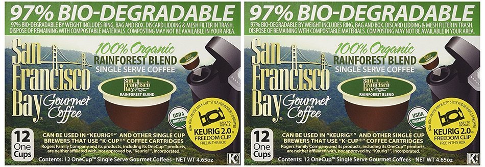 SAN FRANCISCO BAY RAINFOREST BLEND 24 ONE CUPS for Keurig K-Cup Brewers