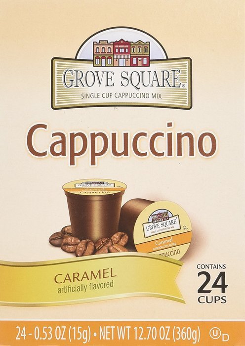 Grove Square Single Serve Caramel Cappucino Single serve cup 24 Ct for Keurig Brewers N5