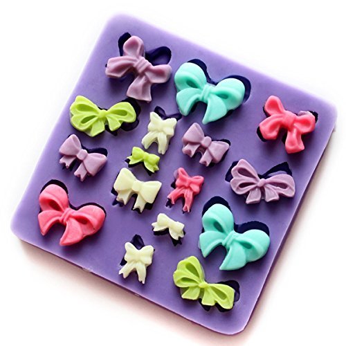 Silicone Bows Cake Mold Cookie Biscuit Jelly Mould N13
