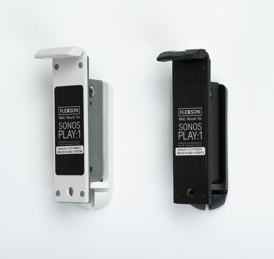 Flexson Wall Bracket for PLAY:1 SONOS Speakers - BLACK - PAIR