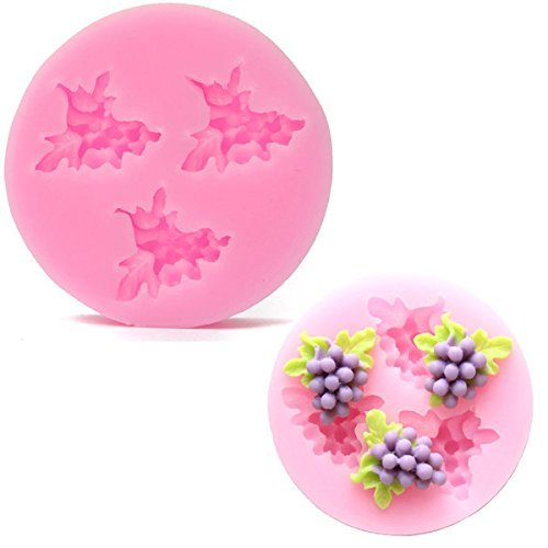 "Silicone 3D Grape Fondant Mold Cake Decoration DIY Mold Mould" shopping N7