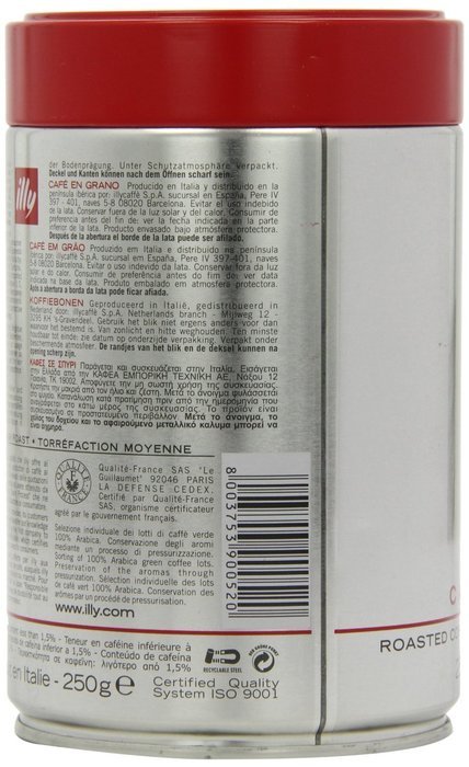 Illy Espresso Whole Bean Medium Roast 250g (6-pack) N2