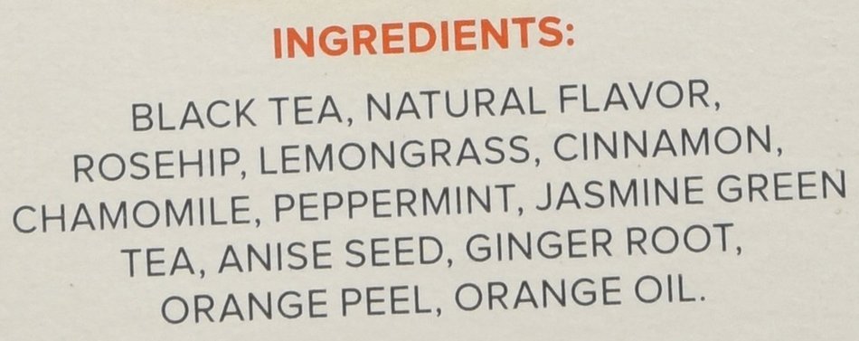 Good Earth Sweet & Spicy Caffeine Free Herbal Tea, 18 Tea bags N4