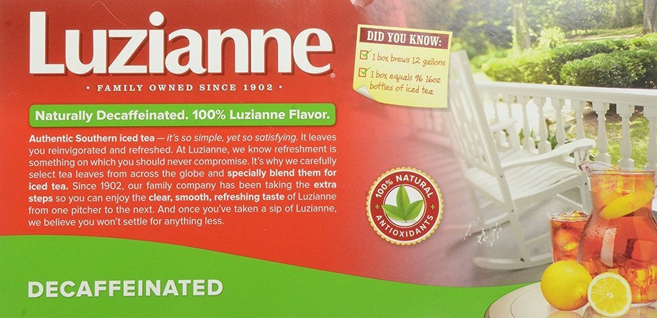 Luzianne Decaffeinated Tea, Specially Blended for Iced Tea, 48 Count N2