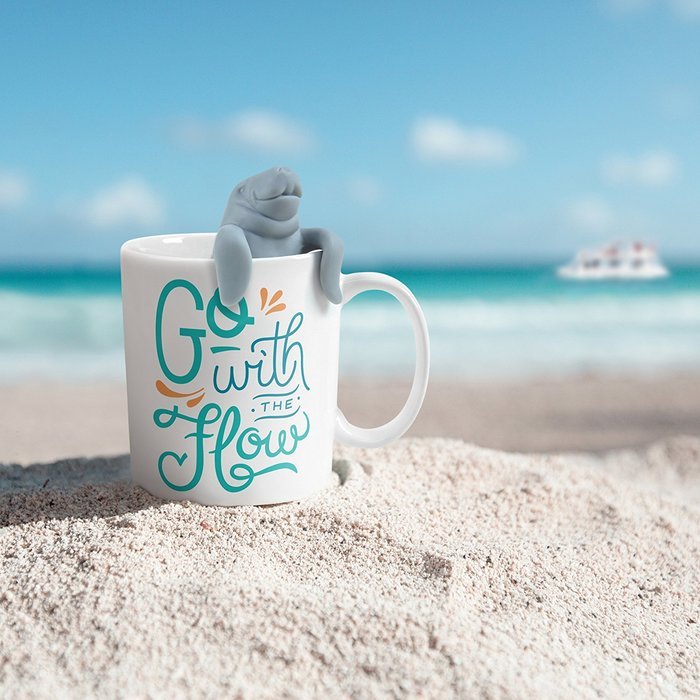 Fred & Friends TEA FOR TWO Infuser and Mug Gift Set, Manatea N2