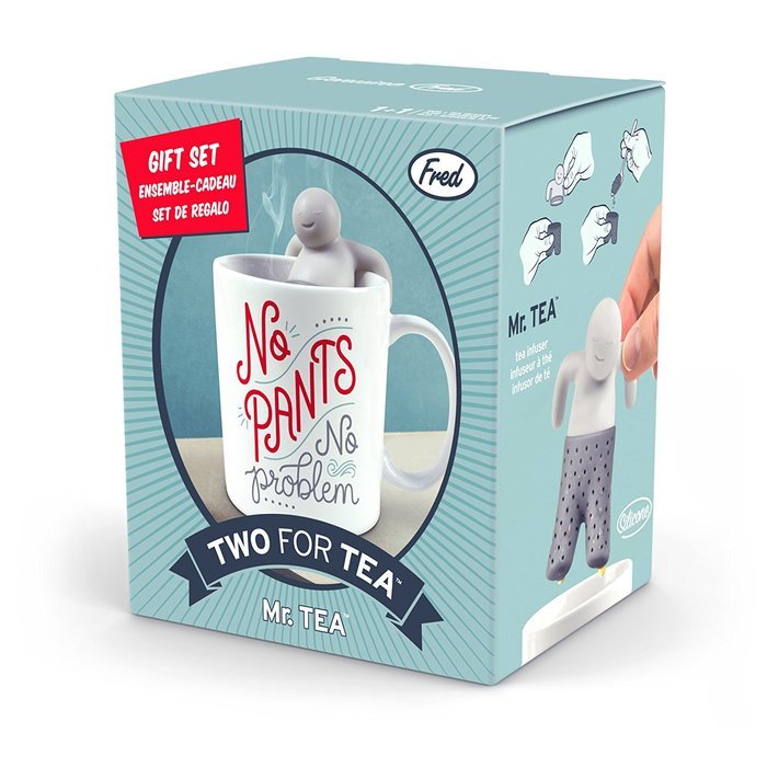 Fred & Friends TEA FOR TWO Infuser and Mug Gift Set, Manatea N7