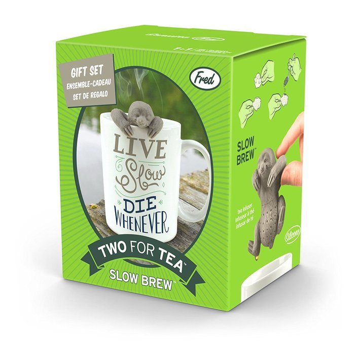Fred & Friends TEA FOR TWO Infuser and Mug Gift Set, Manatea N11
