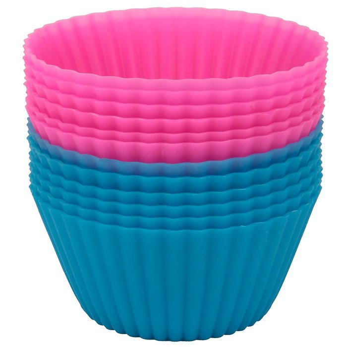Precision Kitchenware - Pack of 12 Premium Silicone Baking Cups - Lifetime Guarantee N5