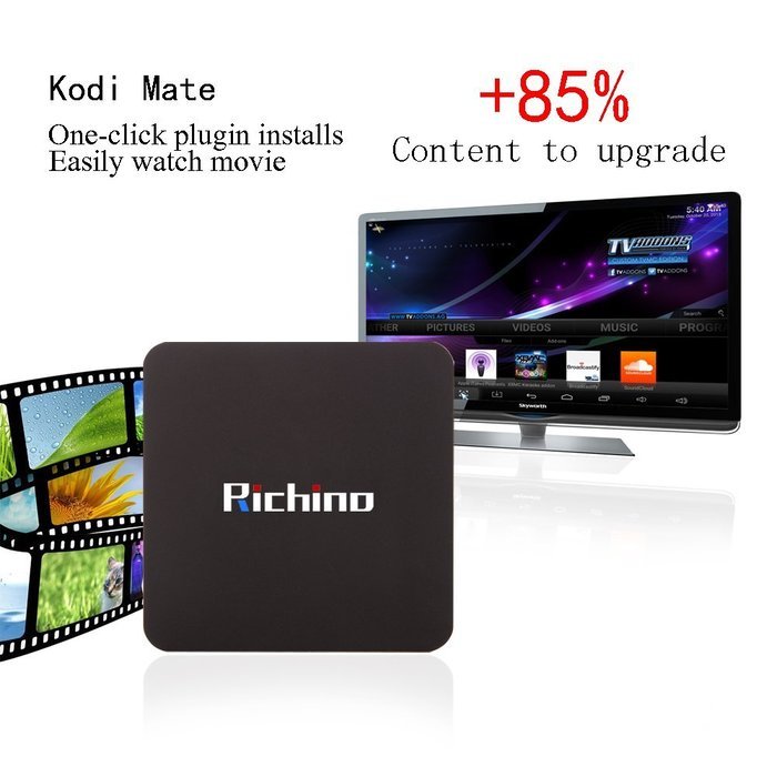 2016 Newest Richino I9N Android 6.1 Kodi 16.0 Amlogic 905X Quad Core 1GB + 8GB Tv Box 3D Wifi Fully Loaded HD... N2