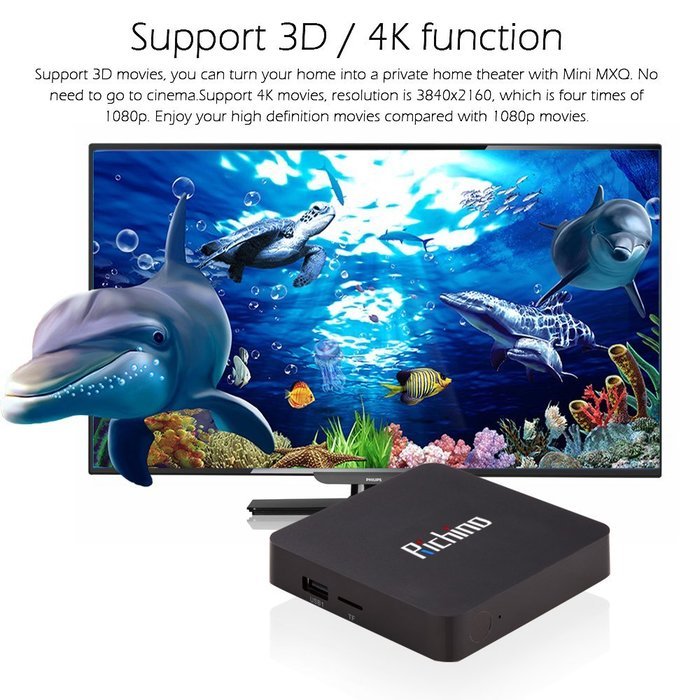 2016 Newest Richino I9N Android 6.1 Kodi 16.0 Amlogic 905X Quad Core 1GB + 8GB Tv Box 3D Wifi Fully Loaded HD... N3