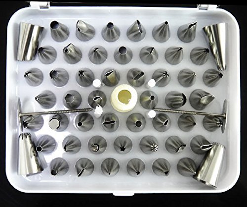 New 52pcs Icing Piping Pastry Fondant Cake Decorating Sugarcraft Nozzle Tips Set N4
