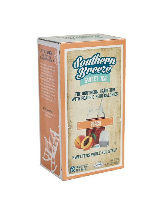 Southern Breeze Sweet Tea Peach, 16 Count (Pack of 6)