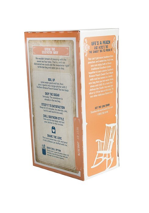 Southern Breeze Sweet Tea Peach, 16 Count (Pack of 6) N5