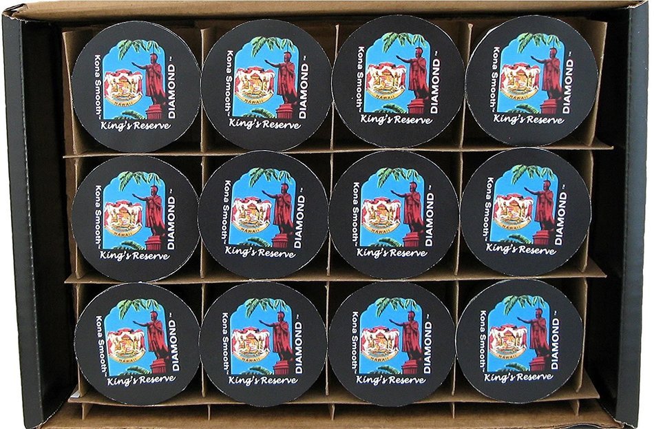 Keurig 2.0, 100% Kona Coffee K-cups, Private Reserve Diamond Pure Kona, for Keurig 2.0, Box of 20 K-cups N32